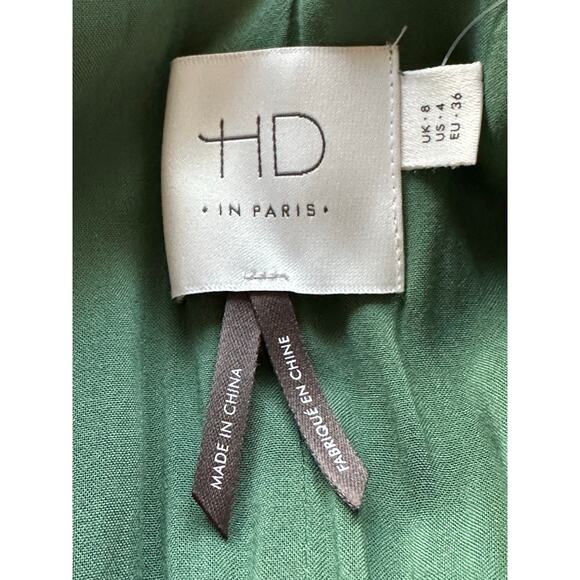 HD IN PARIS Anthropologie‎ Sz 4 NWT Sidra Dress Ruffle Butterfly Sleeve Wedding - Picture 4 of 10